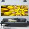 Designart - Massive Yellow Fractal Flower - Floral Canvas Art Print